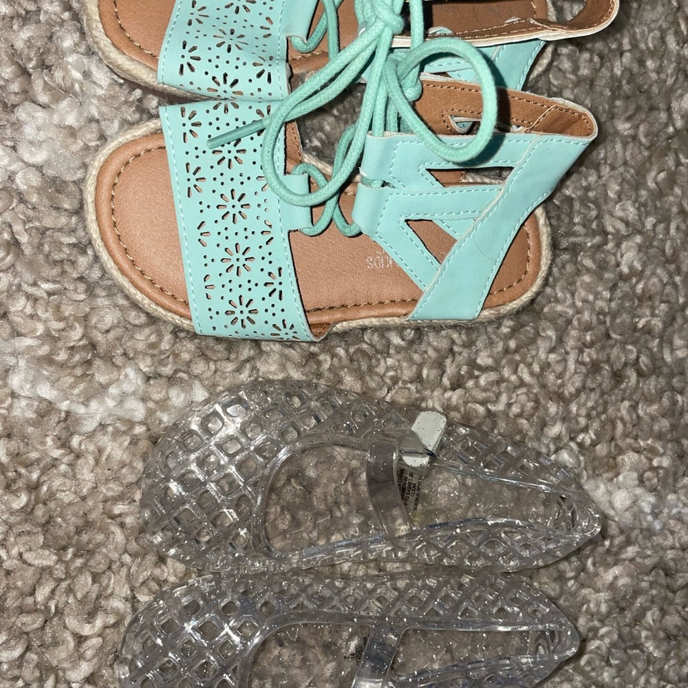 Super cute Oshkosh sandals and jelly shoes